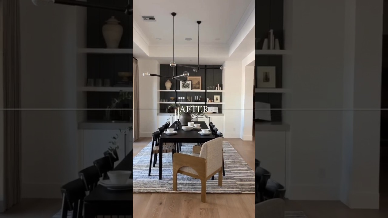 A formal dining room that was intentionally designed to be informal 〰️⁠