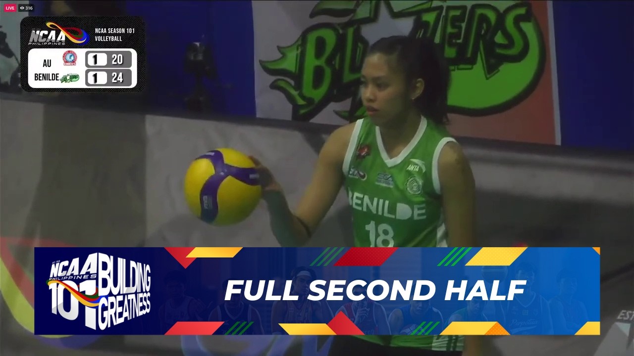 FULL SECOND HALF - Arellano Lady Chiefs vs Benilde Lady Blazers | NCAA Season 101