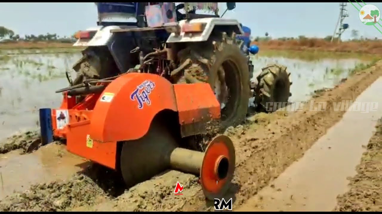 Powertrac Tractor Operated Ridge plaster | Ridge Plaster Machine |Escort tractor |Come To Village