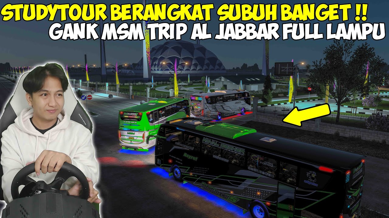 BERANGKAT SUBUH ROMBONGAN MSM FULL LAMPU STROBO !! TRIP MASJID AL JABBAR SEMAKIN SERU