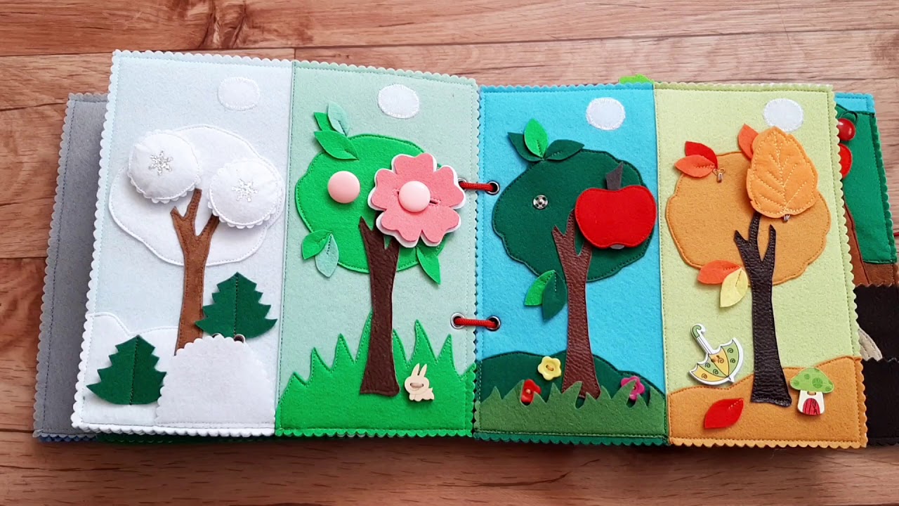 Развивающая книга из фетра #9
