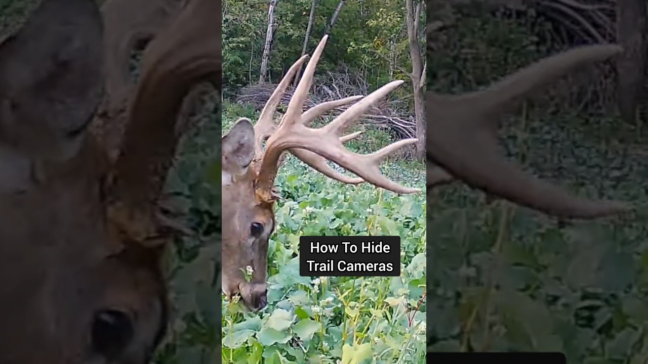 How To Hide Your Trail Cameras #shorts #deerhunting #trailcamera