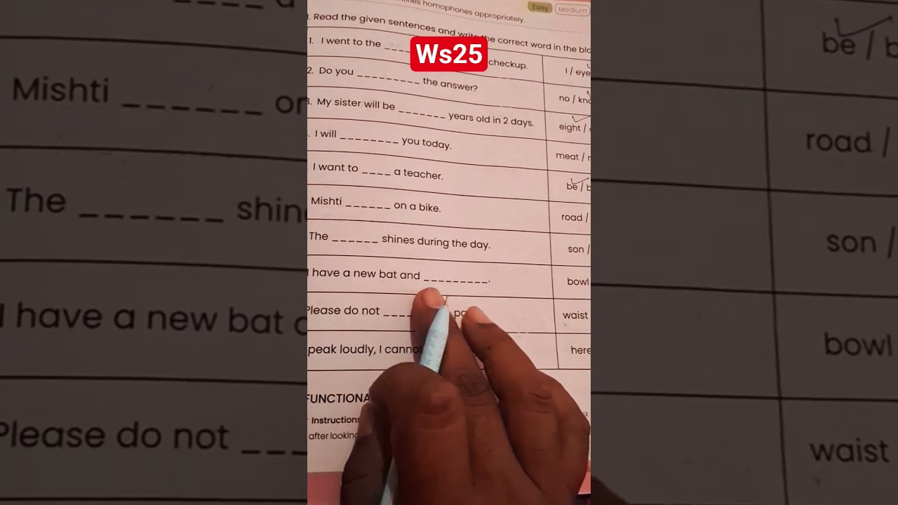 class 6,7, worksheet 25#education #sarkarinakurigk #assessment #education #workbook #ytshorts ##