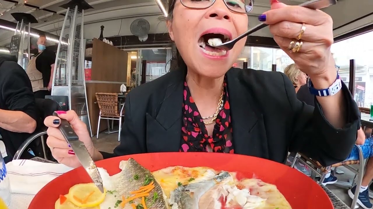 Ресторан Gastronomie St, Валери Ко, рыбный сливочный соус с картофельными грибами, жареные колбаски