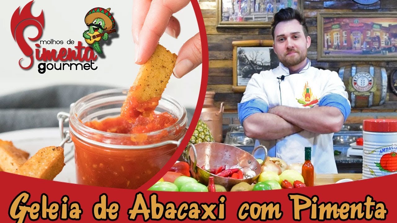 Geleia de Pimenta com abacaxi - Receita Caseira