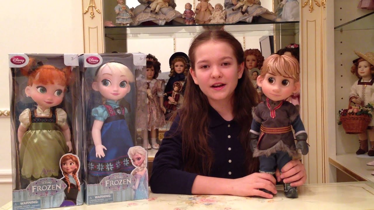 Куклы Disney Animators Collections. Холодное сердце. Frozen. Anna, Kristoff, Elsa. Gulnas Gulnaz.