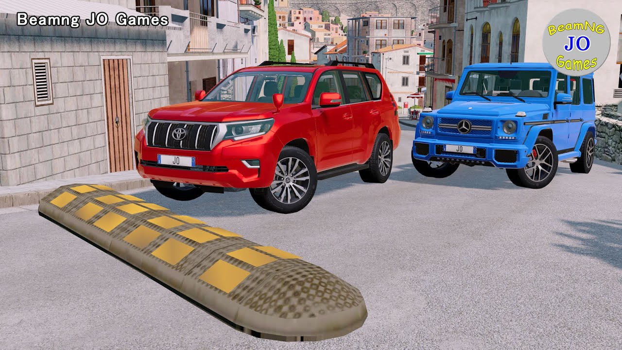 Cars vs Massive Speed Bumps #41 – BeamNG JO Games