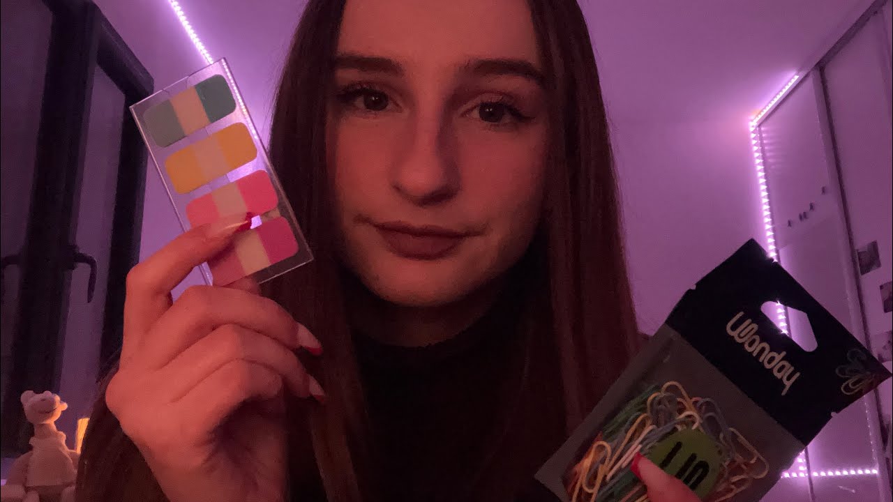 ASMR fournitures rentrée scolaire
