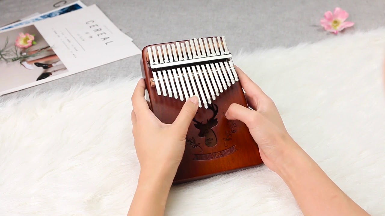17 Keys Mahogany Wood Kalimba Cover