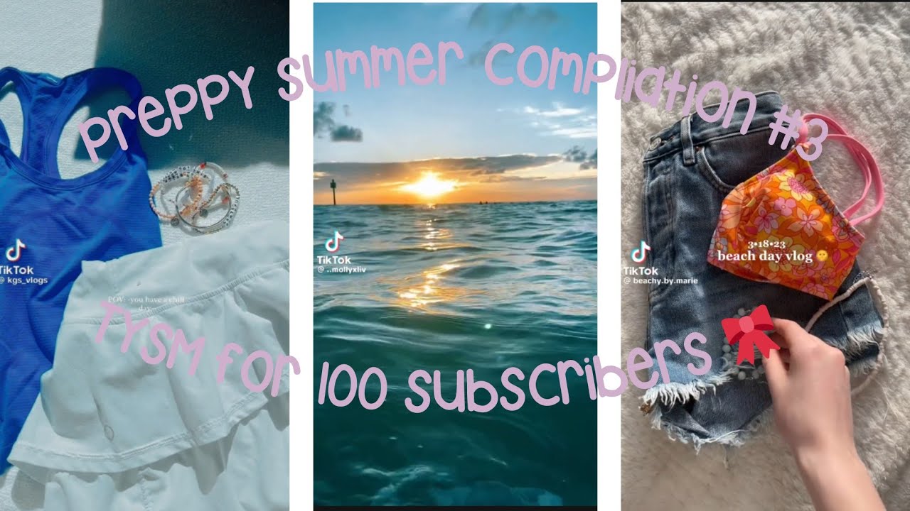 Preppy Summer Compliation #4 🎀🌺🍉☀️🍓 #preppy #summer #compliation