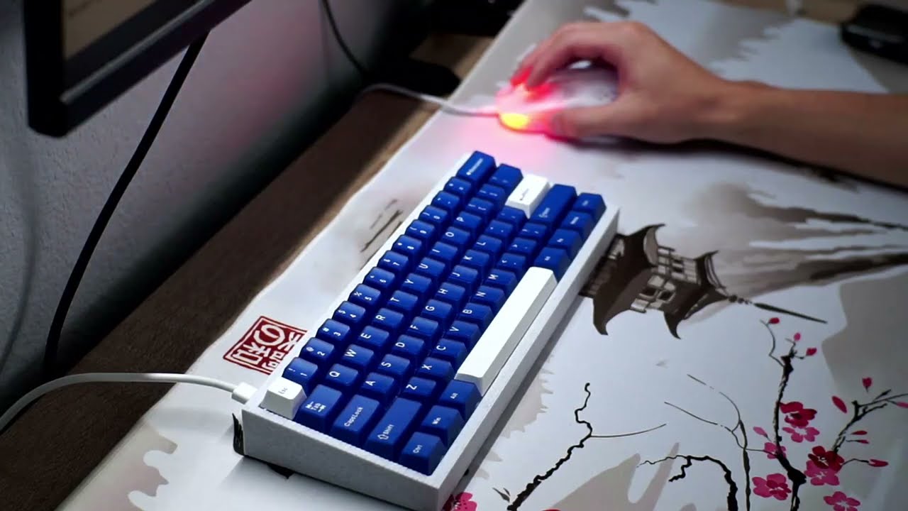 Thocky Gummy O-Ring Mounted 3D Printed Keyboard