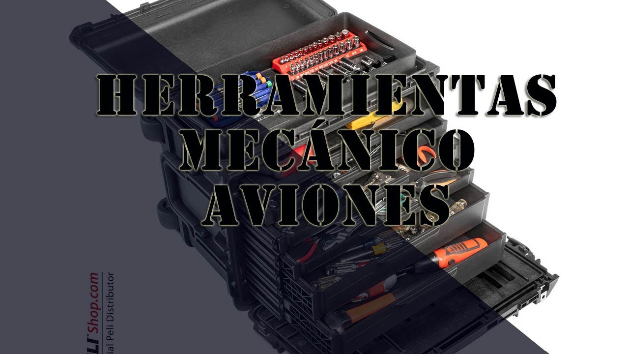 CAJA DE HERRAMIENTAS DE UN MECÁNICO DE AVIONES