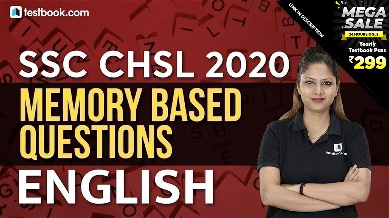 SSC CHSL Memory based Paper 2020 | English Questions | SSC CHSL Exam Analysis + Questions Asked