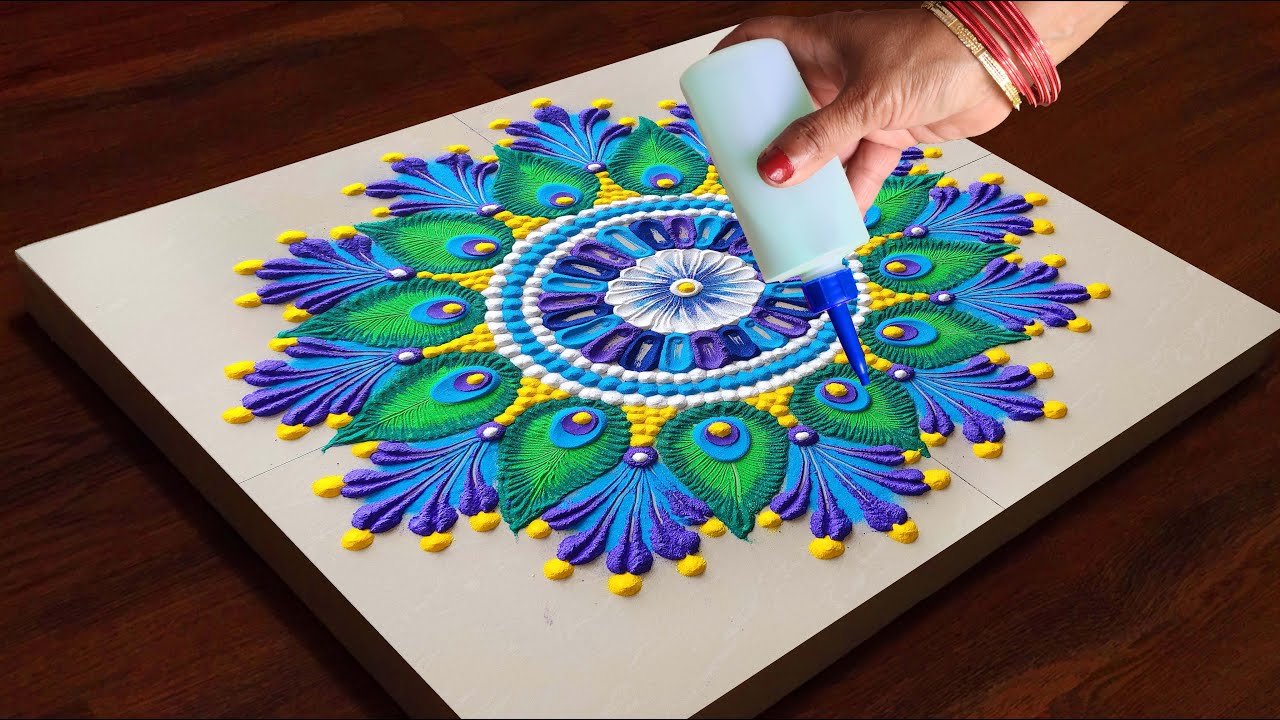 Latest Rangoli Designs For Diwali | Deepavali Rangoli | Easy Rangoli Design | Rango Ki Rangoli