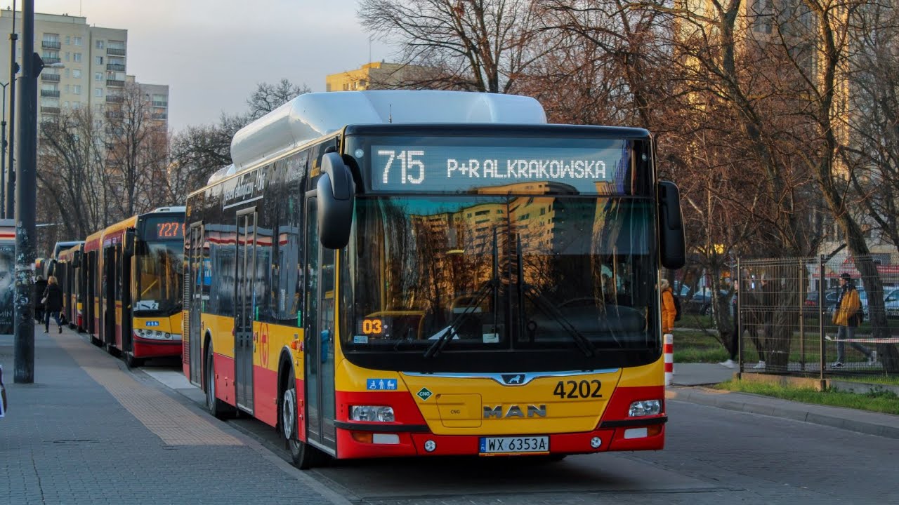 715 P+R Al. Krakowska - Metro Wilanowska - MAN NL313 Lion's City CNG