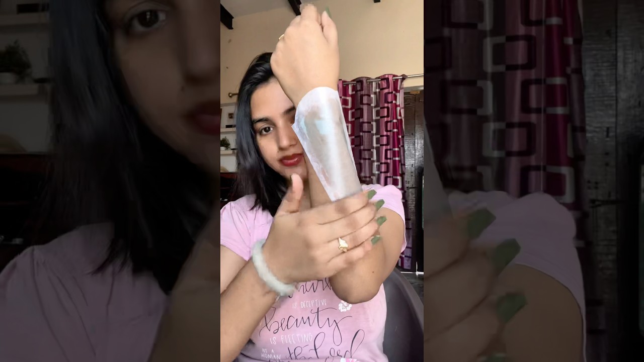 Trying Veet Cold Wax Strips😱🤫#shorts #veetwaxstrips #waxing #trending #viralshorts
