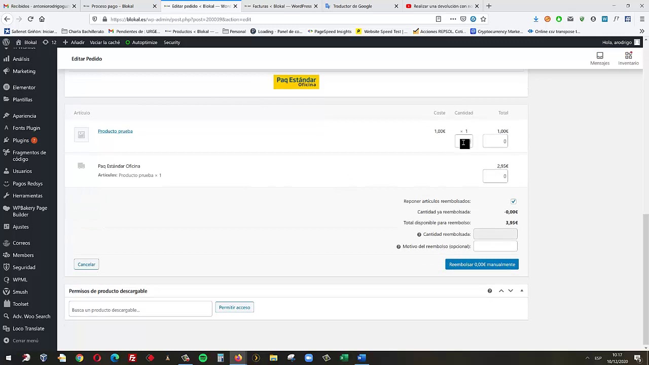 Reembolsos en Woocommerce