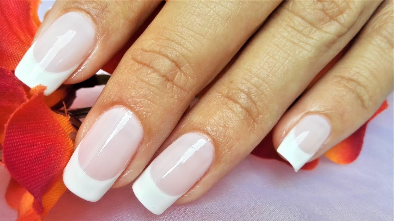 Como hacer la linea de la francesa correctamente - DECORACION de UÑAS FRANCÉS - manicura francesa
