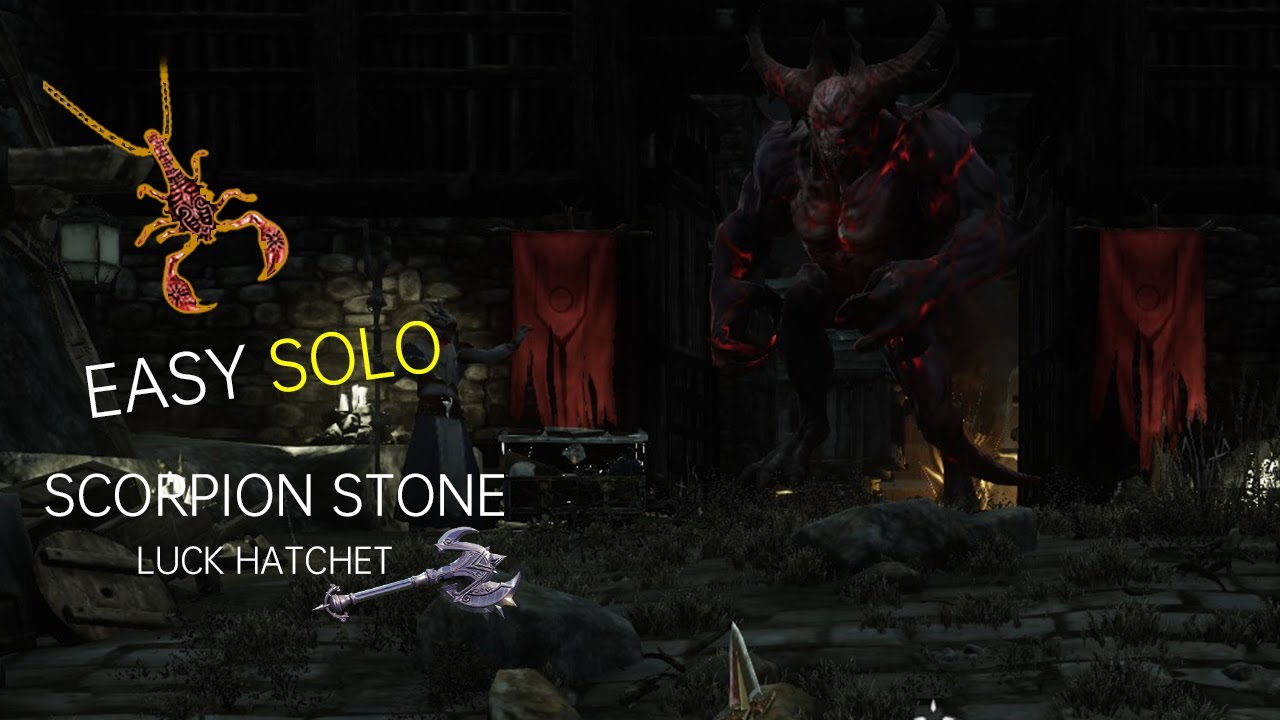 new world easy solo bis fire amulet scorpion & ancient ward & luck hatchet
