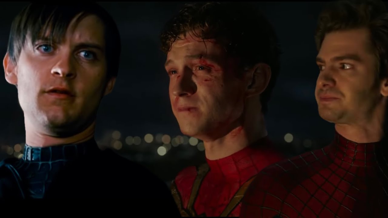 Bully Maguire bullies the other Spidermen