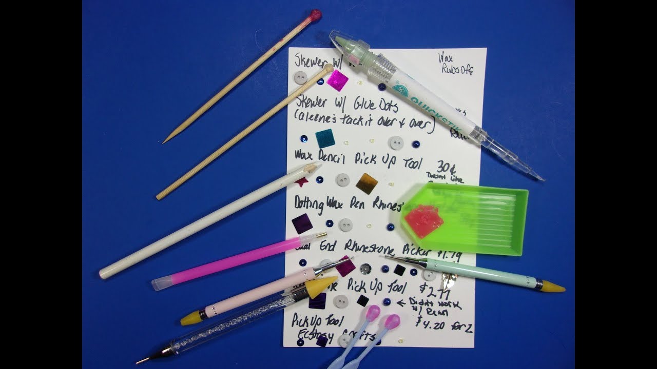 Comparison Rhinestone, Gem, Button, Bead, Sequin Picker (Pick Up Tool)