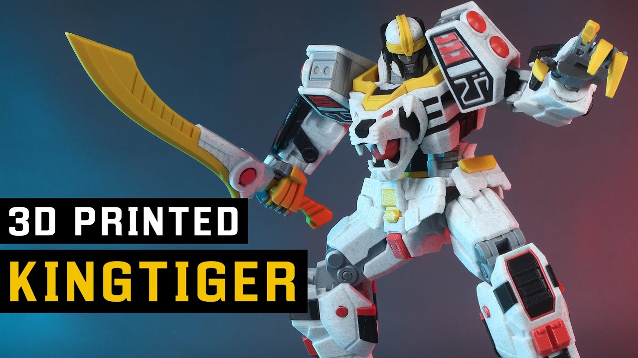 3D PRINTED KINGTIGER NOT TIGERZORD