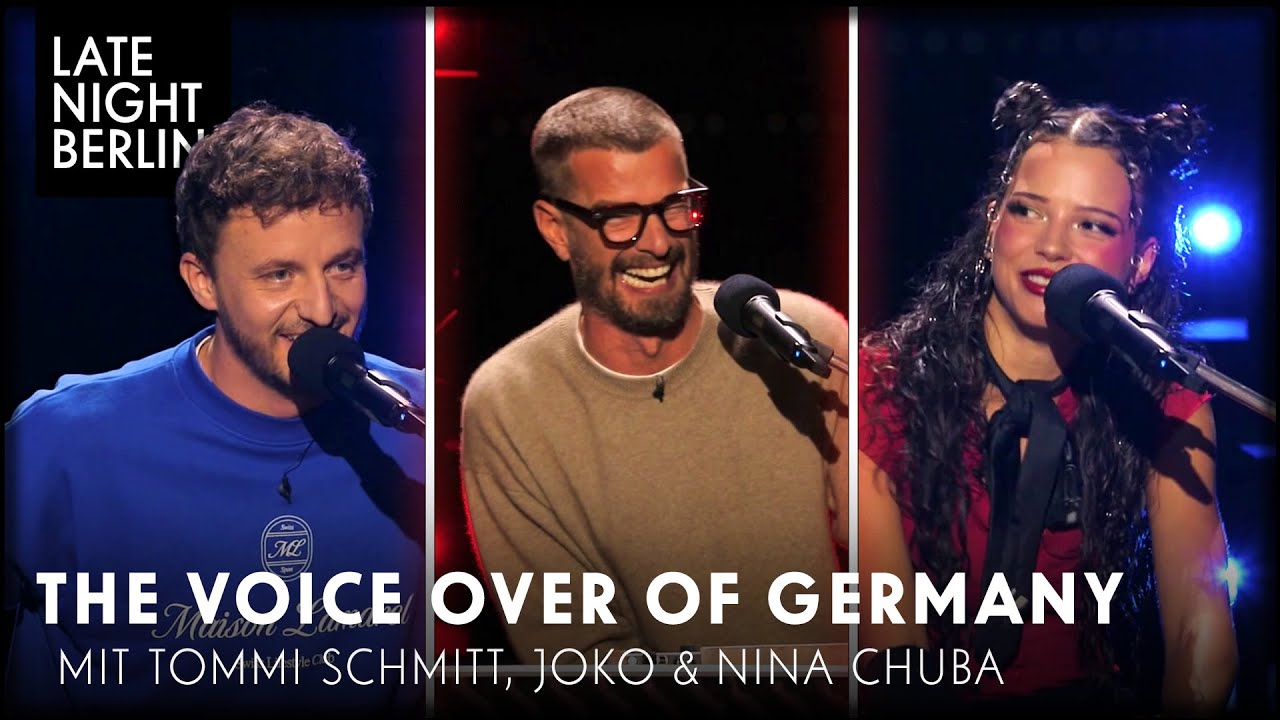 Nina Chuba, Joko, Tommi Schmitt & Klaas sprechen absurde Voice-Overs ein | Late Night Berlin