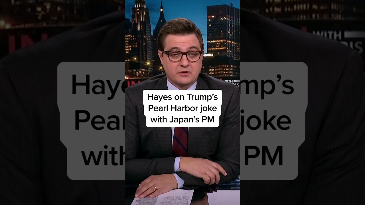 Hayes reacts to Trump's Pearl Harbor joke with Japan's PM