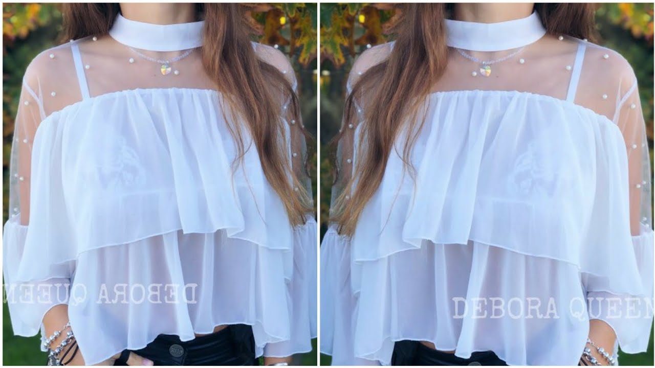 New Net top design cutting and stitching step by step