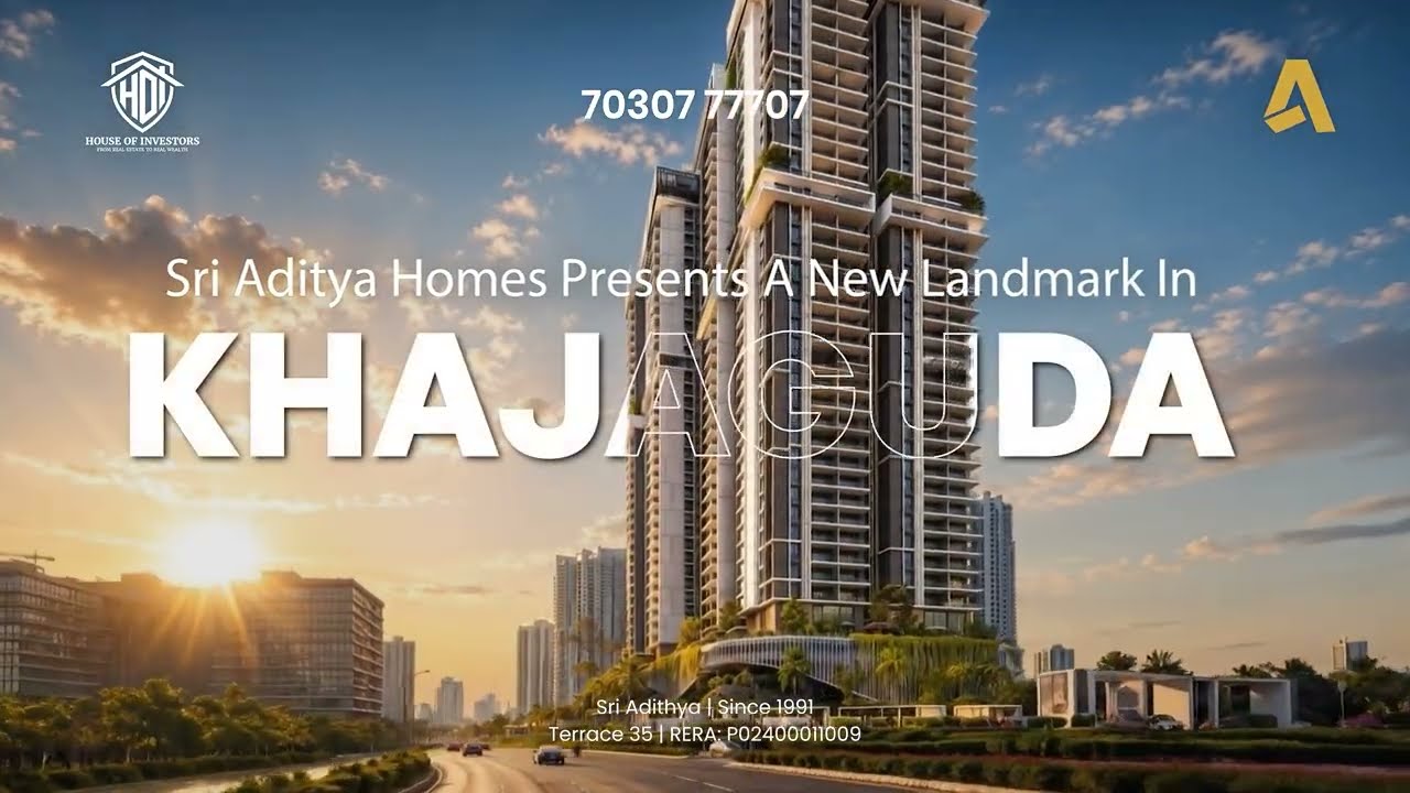 Terrace 35 by Sri Aditya| Premium 3 BHK High-Rise Apartments| Near Lanco Hills, Khajaguda, Hyderabad