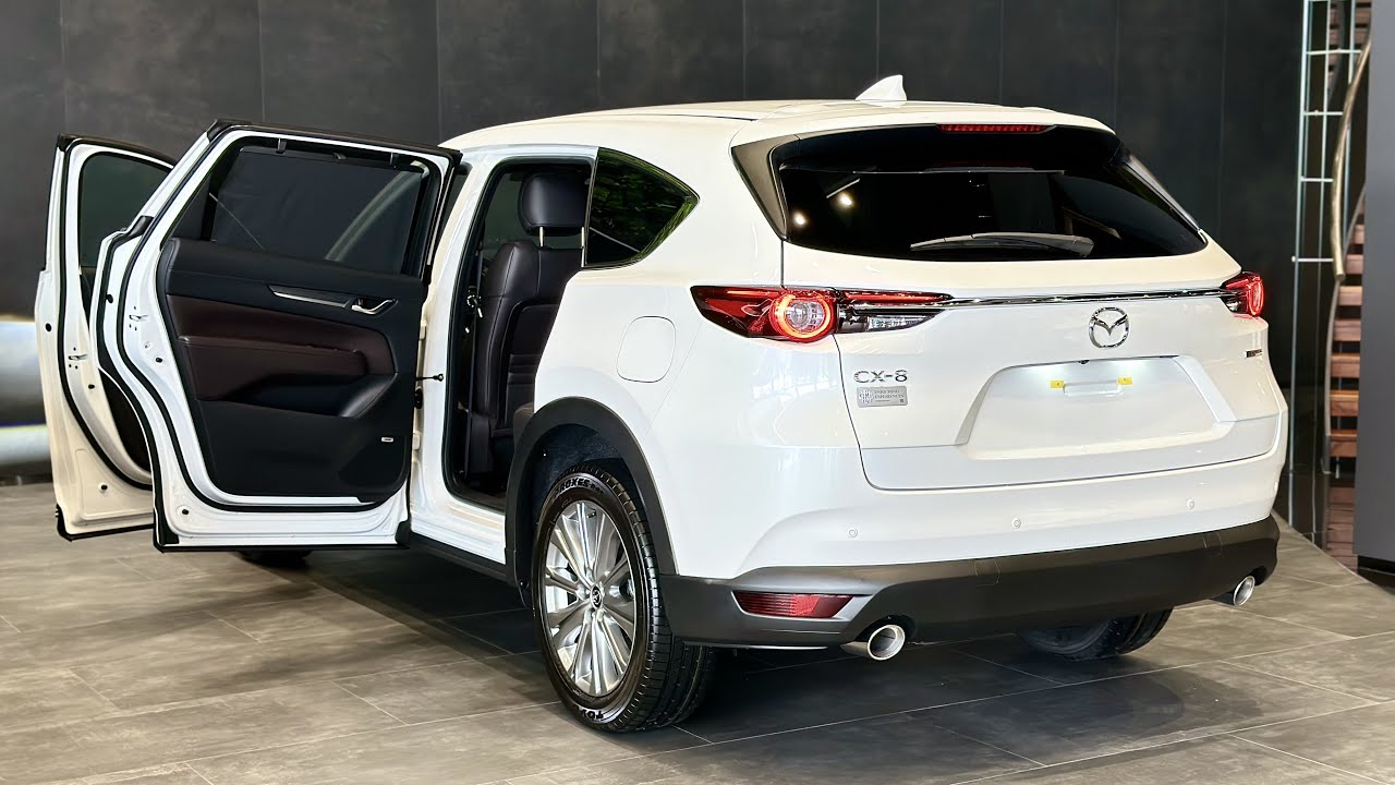 2024 Mazda CX-8 Skyactiv G 2..5L White Color - Exterior and Interior Details