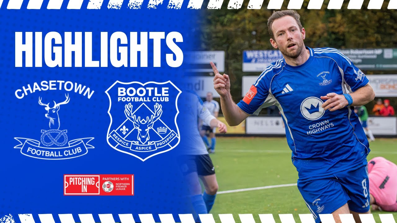 Langston grabs hat-trick as Scholars run riot | HIGHLIGHTS Chasetown v Bootle - 1.11.2025