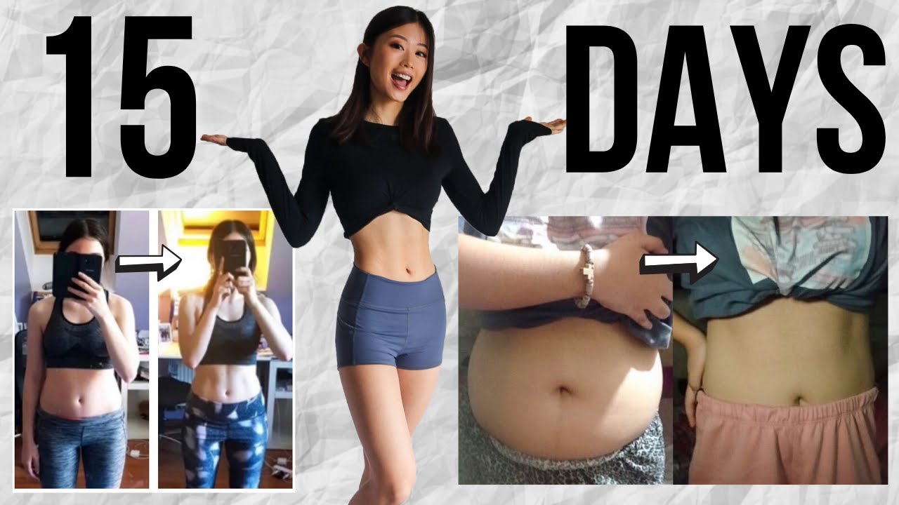 15-DAY BEFORE & AFTER RESULTS USING EMI WONG'S AB & BELLY BURN WORKOUT PROGRAM