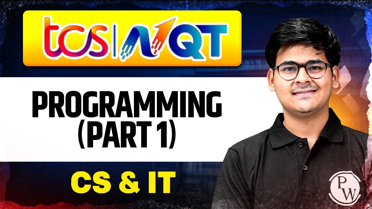 TCS NQT Exam 2026 | Programming | CS | Lecture -1 | TCS NQT Series 2026