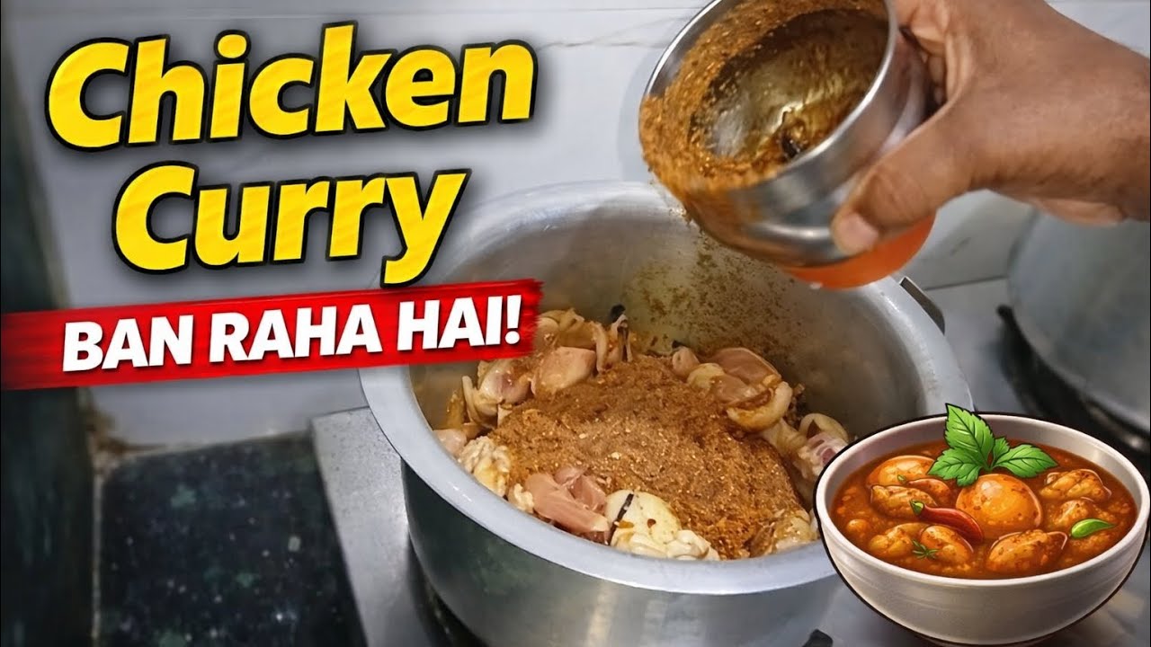 Chicken Curry Ban Raha Hai 😋 | Desi Style Chicken Kari Recipe | Easy & Tasty