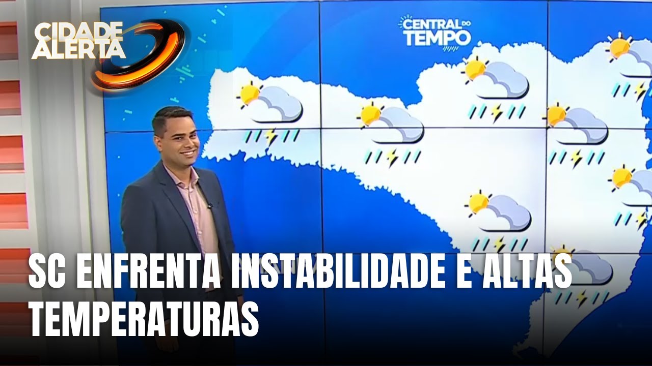 Central do Tempo - Defesa Civil alerta para instabilidade e chuva em Santa Catarina