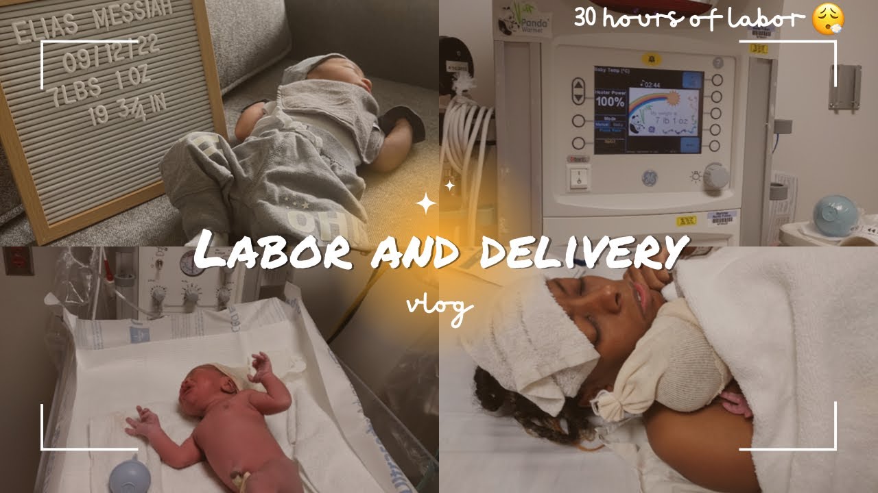 RAW Labor & Delivery Vlog | Unmedicated NO Epidural | Face Reveal 😍