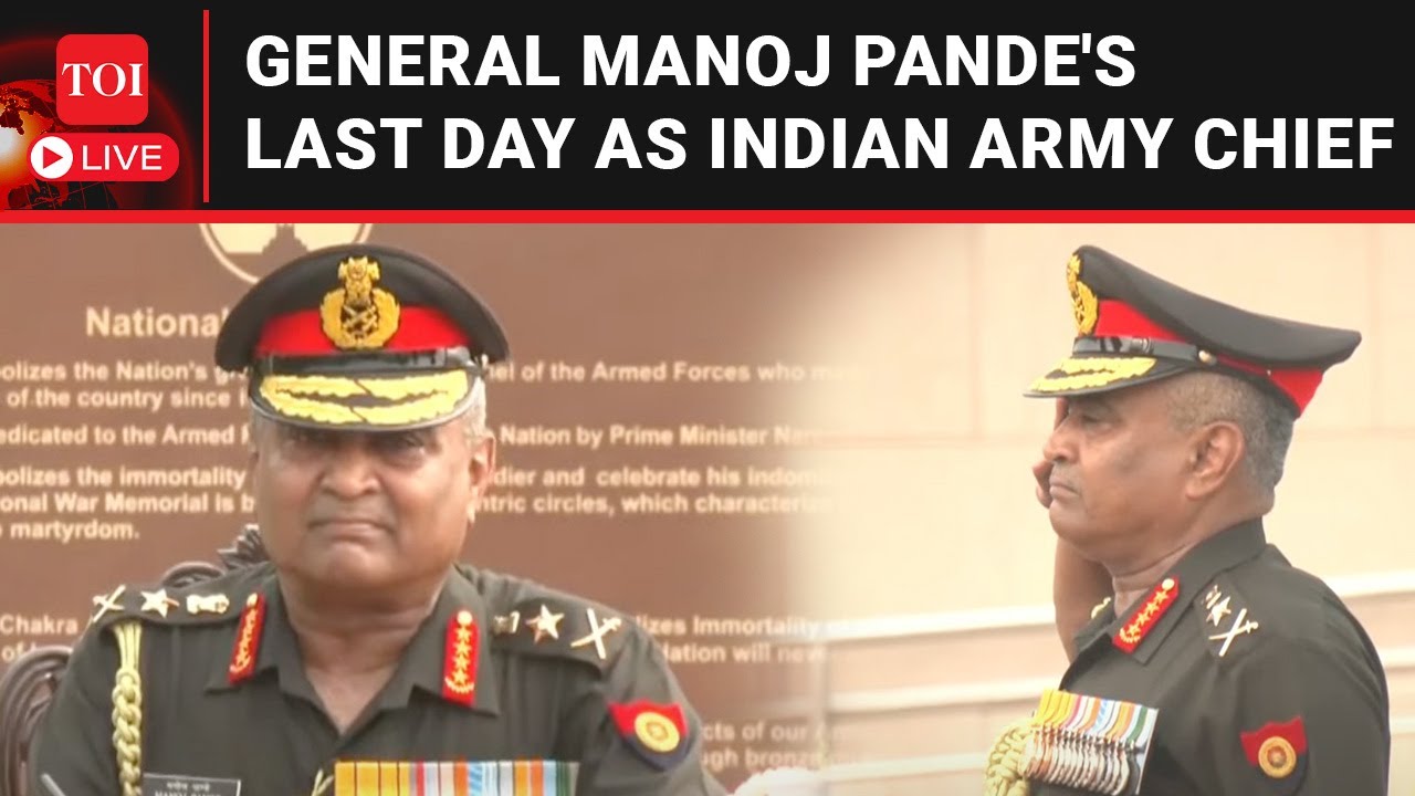 LIVE | Outgoing Indian Army Chief Gen Manoj Pande Receives Guard Of Honour On Last Day In Office
