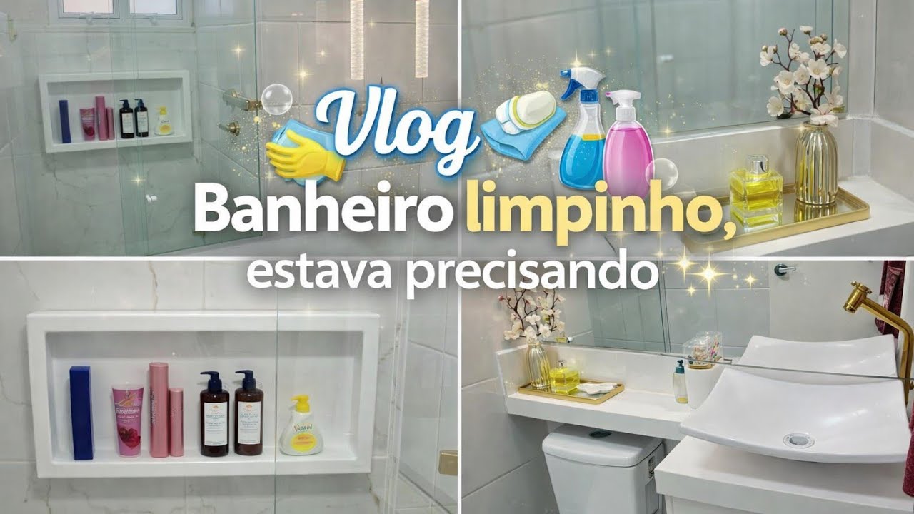 ✨FAXINA PESADA NO BANHEIRO + CUIDANDO DO MEU LAR ✨