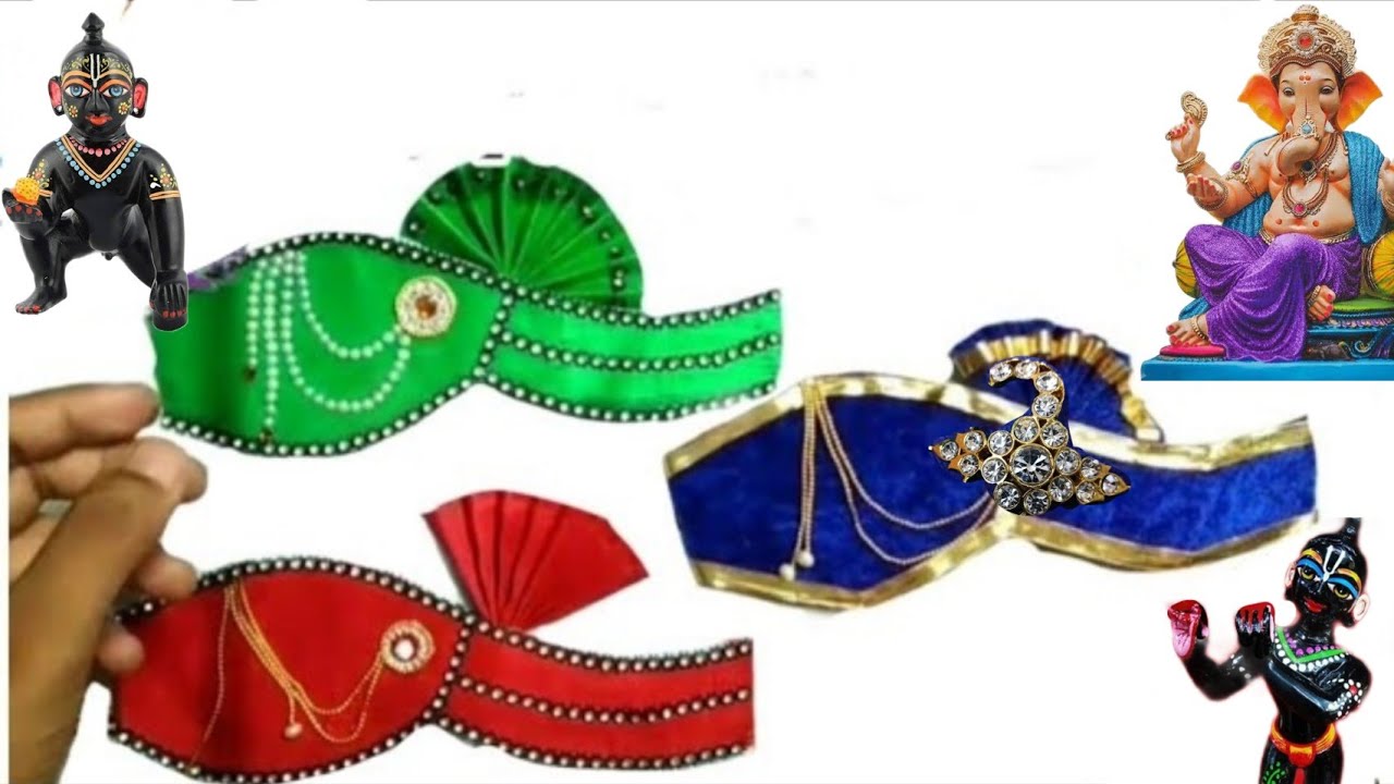 Ganpati ji ka Turban/Feta, Krishna Janmashtami Pagdi making in 10 Minutes at home | 100k + views