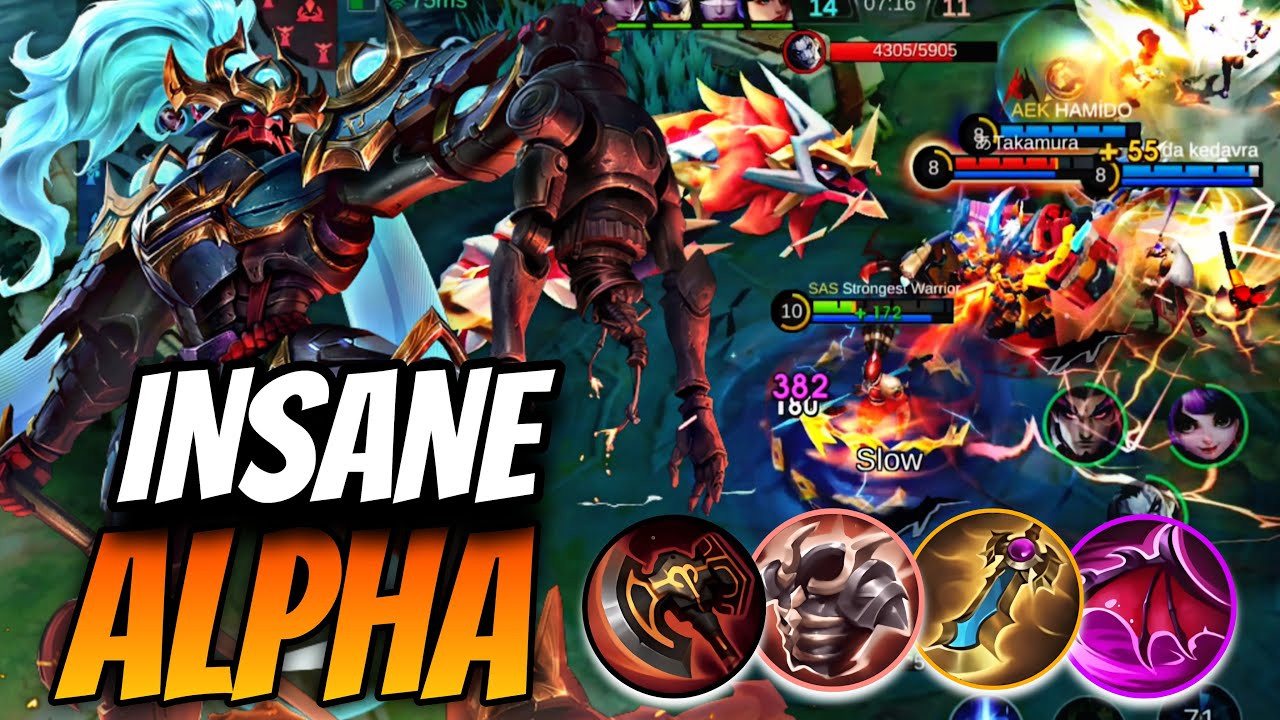 Alpha VS Yu Zhong | Alpha is good for Yu Zhong to crush MOBİLE LEGENDS