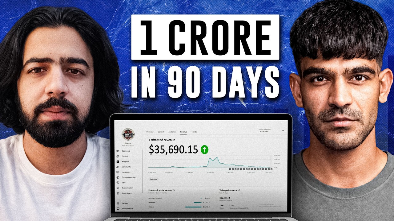 He Made 1 Crore In Just 90 Days (With AI Channel)