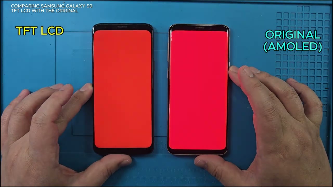 COMPARING SAMSUNG GALAXY S9 TFT LCD WITH THE ORIGINAL #galaxys9 #aliexpress