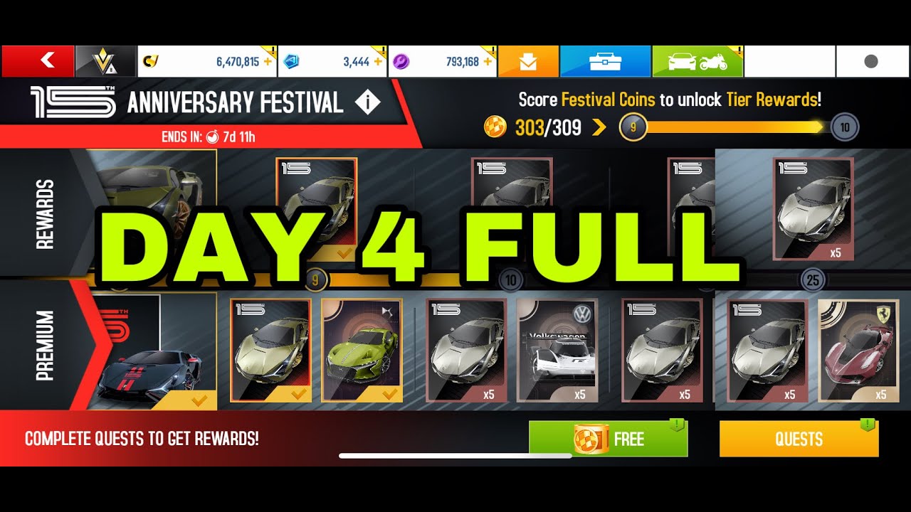 Asphalt 8, Lamborghini Sián FKP 37, Day 4 Full Festival Check Out