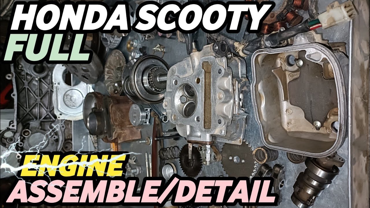Honda Aviator Activa Engine Fitting Assemble हौंडा एक्टिवा स्कूटी का इंजन कैसे बनाते हैं #ajbikers