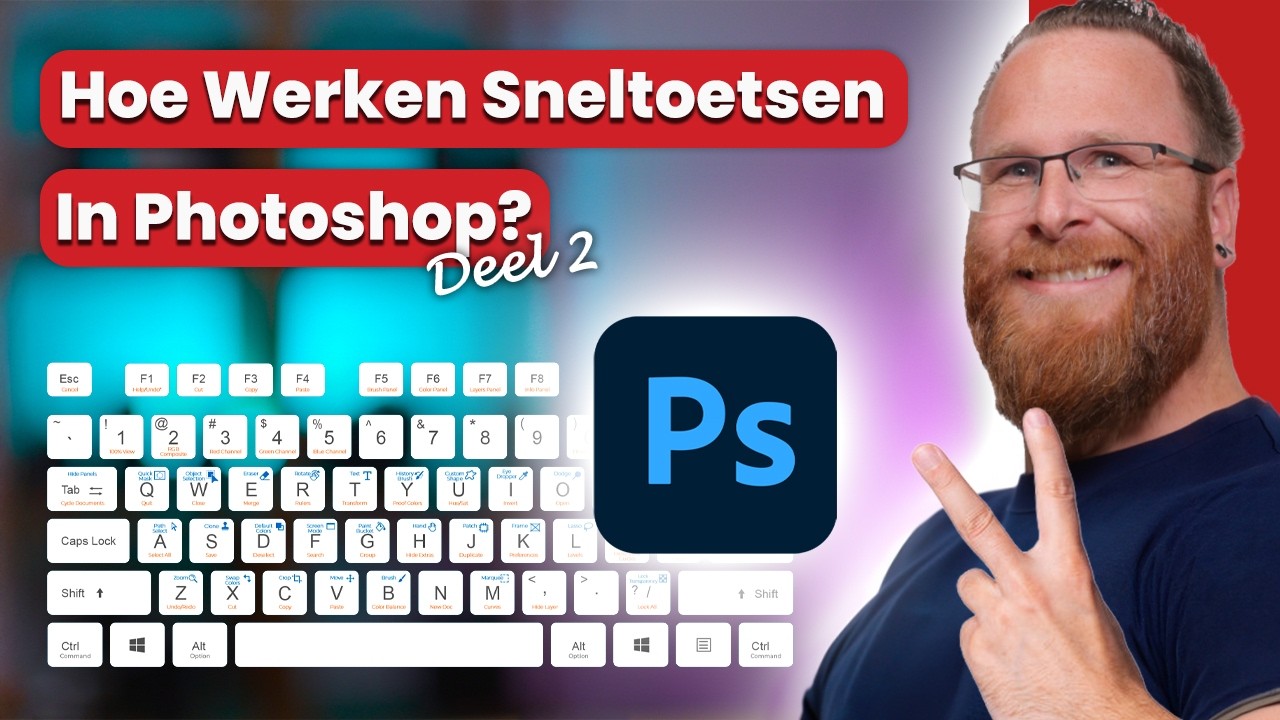 Hoe werken Sneltoetsen in Adobe Photoshop? Deel 2