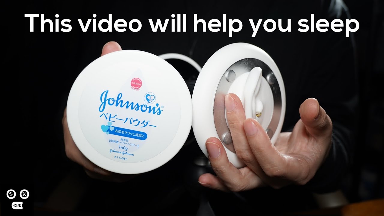 ASMR Behind the Ear Massage with Powder / 3Dio (No Talking)