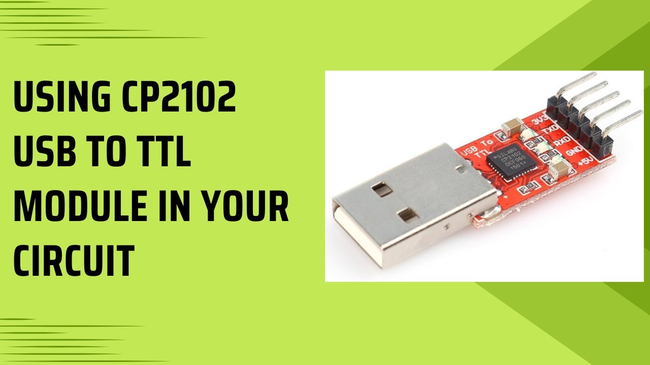 Использование преобразователя USB в TTL на базе CP2102