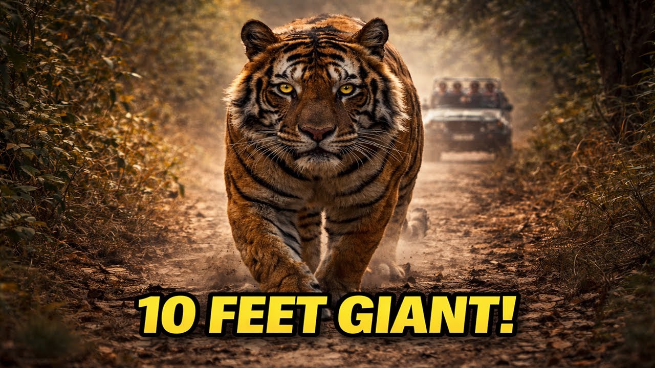 10 FEET LONG! 🐅 India’s BIGGEST MALE TIGER S3 blocked our path! | Pilibhit