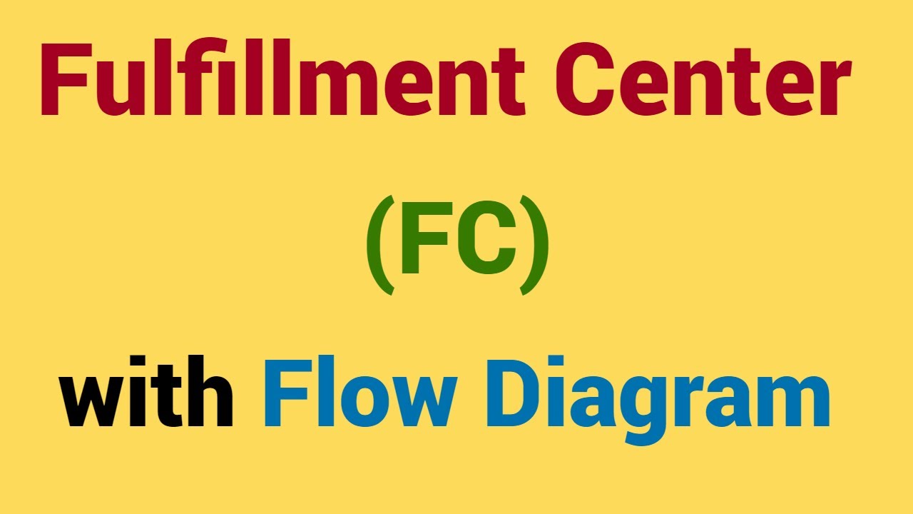 What is Fulfillment Center (FC) in supply chain |  Fulfillment Center operations | flow diagram.